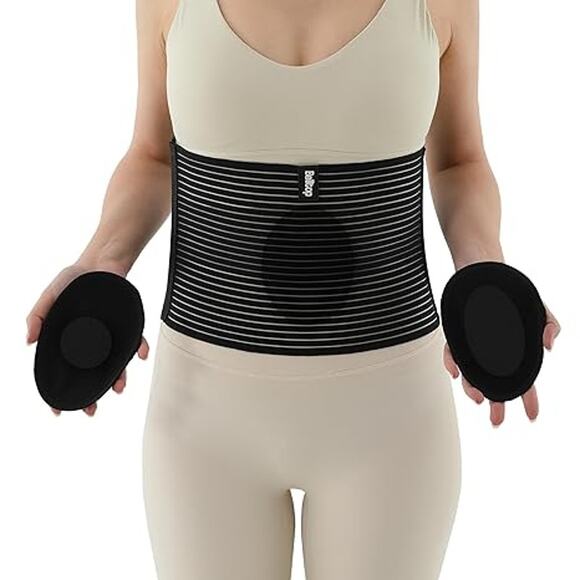 New! L/XL Abdominal/Umbilical Compression Belt with Pads for Men or Women - Picture 1 of 2